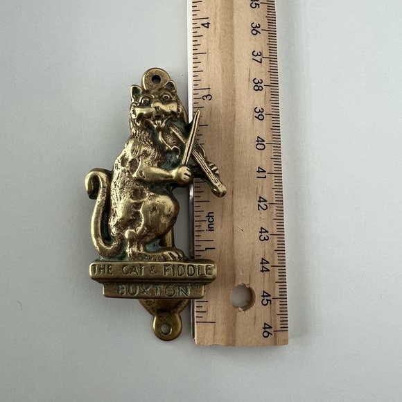 Vintage Door Knocker The Cat & Fiddle Buxton - Picture 11 of 12